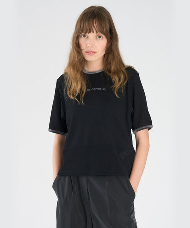 ロゴ ワッフルTシャツ
