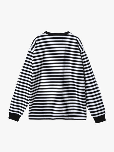 agnes b. x NH ボーダークルーネック 長袖Tシャツ