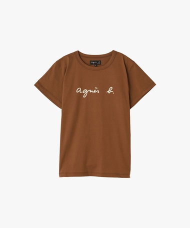 ロゴプリント コットン 半袖Tシャツ "Brando"