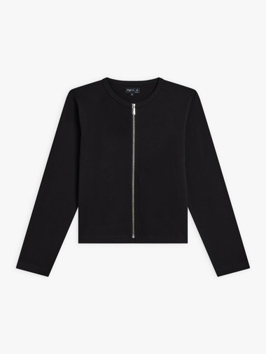 コットン 長袖 カーディガン ”Zip”