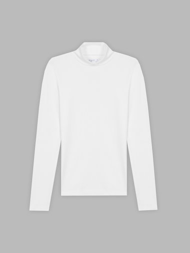コットン ハイネック 長袖 Tシャツ "Vian"
