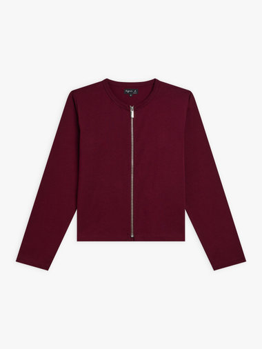 コットン 長袖 カーディガン ”Zip”