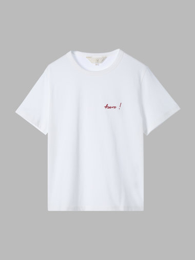 【Outlet】プリント オーガニックコットン 半袖 Tシャツ "Bravo!"