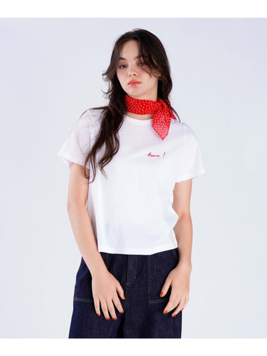 【Outlet】プリント オーガニックコットン 半袖 Tシャツ "Bravo!"