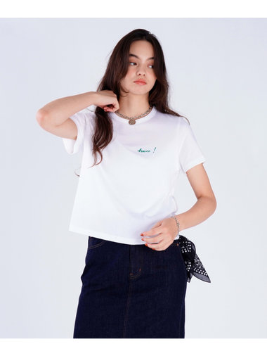 【Outlet】プリント オーガニックコットン 半袖 Tシャツ "Bravo!"