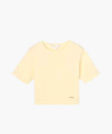 アイレット コットン ジャージー コンパクト 半袖 Tシャツ
