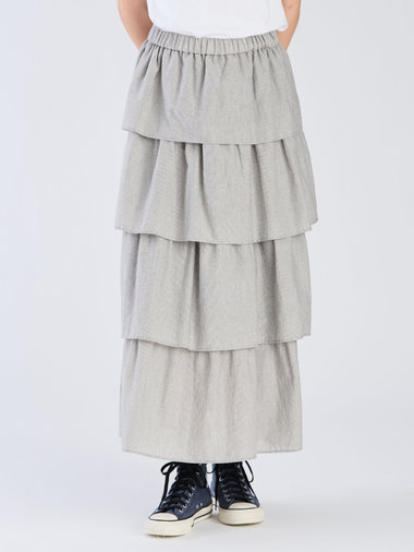 【Outlet】フォーフレアティアードスカート