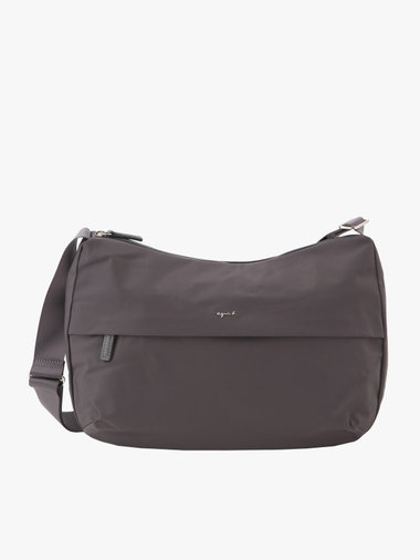 ナイロン ラージ ショルダーバッグ "Cecile" NS24-01