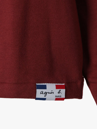 オーガニックコットン メルトン 長袖 カーディガンプレッション ”Le Classique”