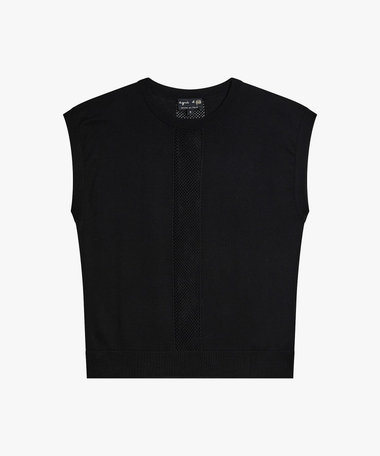 コットン ニット ノースリーブ プルオーバー "Rickie"