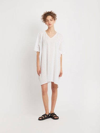 コットン Vネック ポンチョ "Maina"