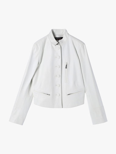 レザー スタンドカラー ジャケット ”Tambourin”