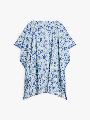 コットン ボートネック ポンチョ "Enora"