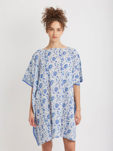 コットン ボートネック ポンチョ "Enora"