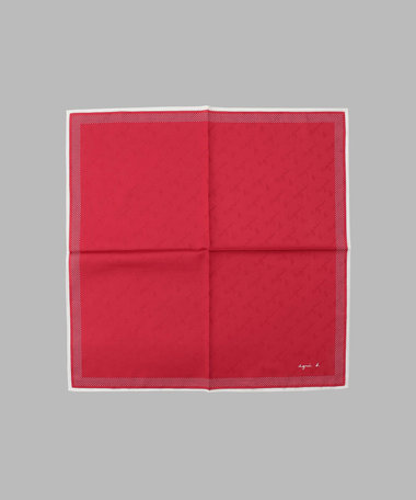 ロゴ ジャカード ハンカチ