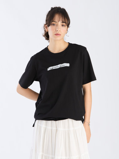【Outlet】オーガニックコットン メッセージ Tシャツ "j'adore paris"