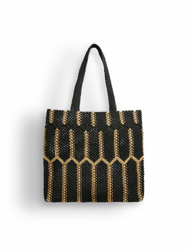 【Outlet】ナイロン ハンドメイド トートバッグ ”Denise”