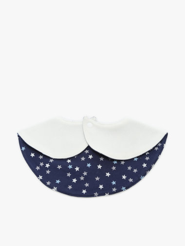 ベビー ”b.b.”ロゴ 刺繍 プリント コットン リバーシブル スタイ