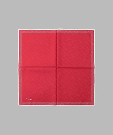 ロゴ ジャカード ハンカチ