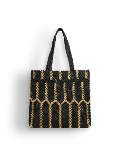 【Outlet】ナイロン ハンドメイド トートバッグ ”Denise”