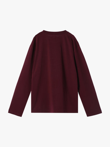 メンズ ロゴ プリント コットン 長袖 Tシャツ ”Christof”