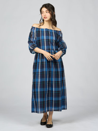【Outlet】トゥービーシアーチェックワンピース