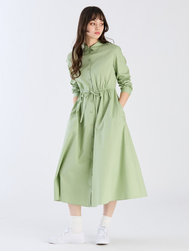 【Outlet】ロングスリーブシャツドレス