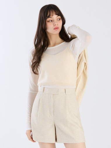 【Outlet】スパングルニットキャミ