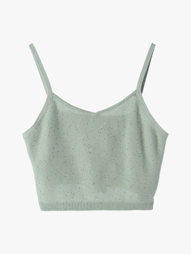 【Outlet】スパングルニットキャミ