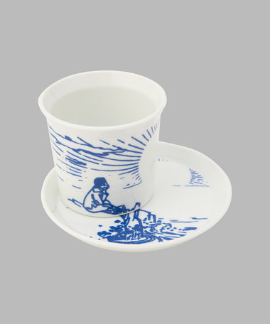 1616/arita japan 有田焼 カップ＆プレート セット "Sunrise"