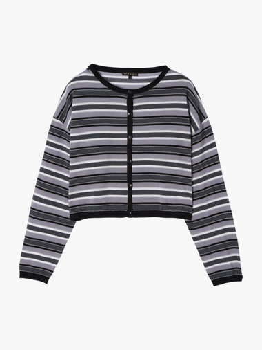 【Outlet】マルチストライプカーディガン