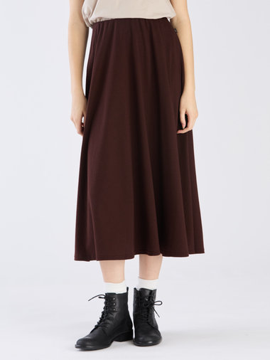 【Outlet】コットン ロング フレアスカート "Milaine"