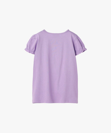 キッズ ロゴ ボーダー プリント コットン 半袖 Tシャツ "Heart"