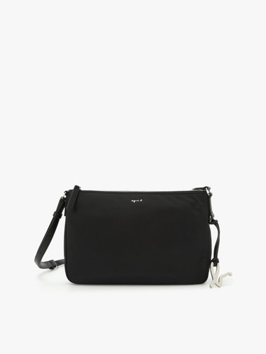 ナイロン ミディアム ショルダーバッグ "Adele" ZAS10-06