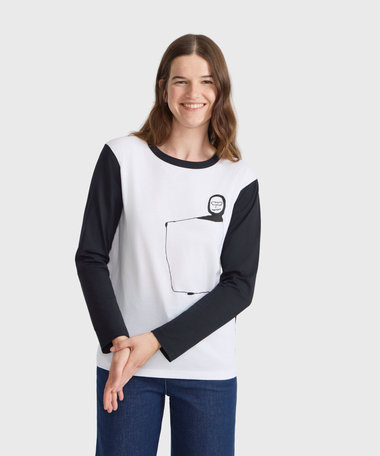 オーガニックコットン 長袖 アーティストTシャツ "Leon Maret"