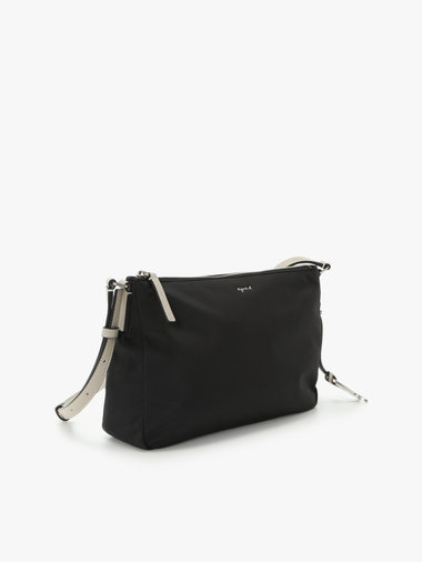 ナイロン ミディアム ショルダーバッグ "Adele" ZAS10-06