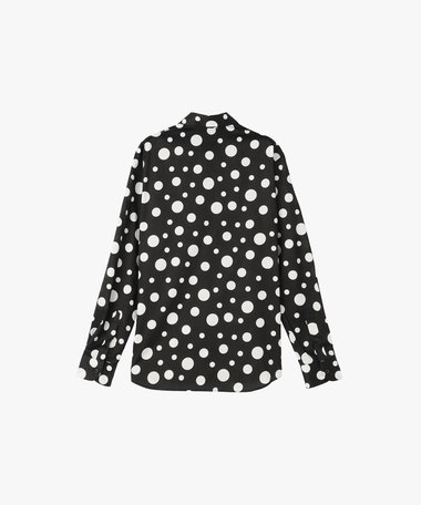 メンズ ドット コットン 長袖 シャツ "Jimi"