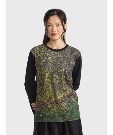 コットン バイカラー 長袖 アーティストTシャツ "Louis Somveille"