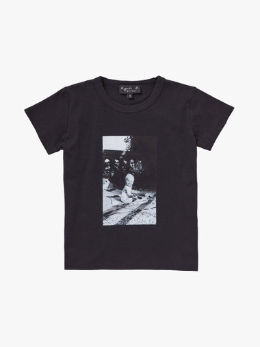 キッズ フォトプリント コットン 半袖 Tシャツ