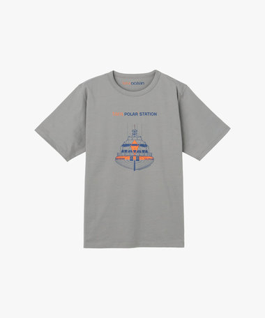 TARA プリント オーガニックコットン 半袖 Tシャツ "Tara Polar Station"