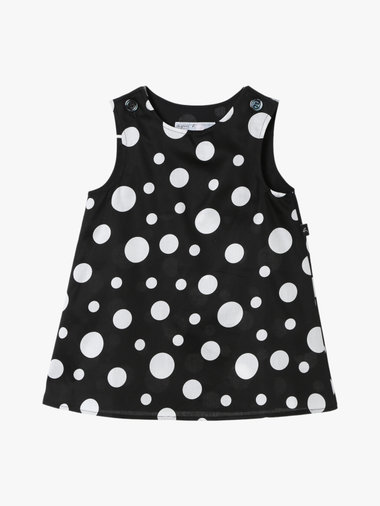 ベビー ドット コットン ノースリーブ ワンピース "Barbie"