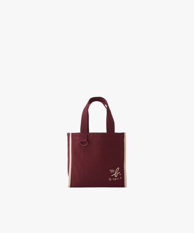 To b. by agnes b.× green label relaxing コットン パイピング ミニトートバッグ