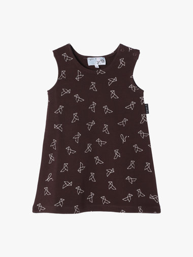 【Outlet】ベビー プリント コットン ノースリーブ ワンピース