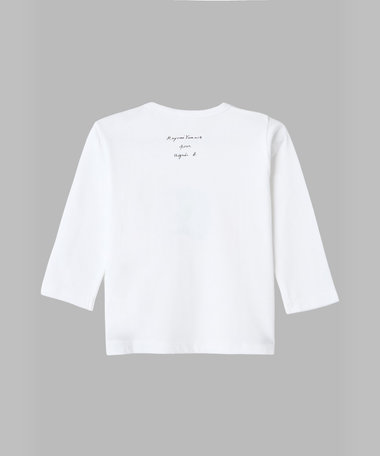 ベビー プリント コットン 長袖 Tシャツ agnes b.×mayumi yamase