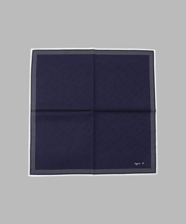 ロゴ ジャカード ハンカチ