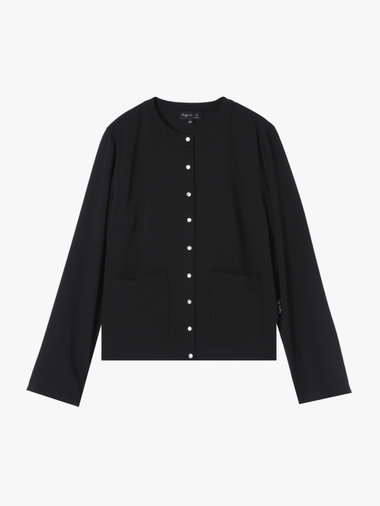 長袖 スナップボタン カーディガン