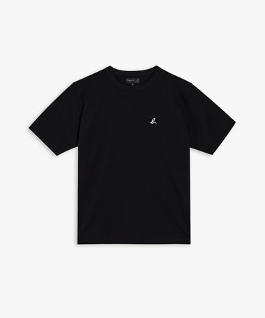 "b" ロゴ 刺繍 コットン 半袖 Tシャツ "b. style"