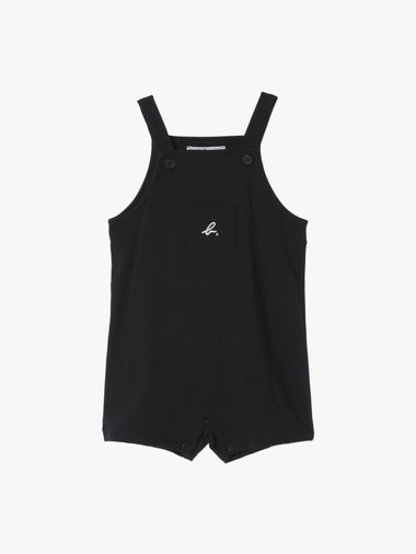 ベビー "b."ロゴ刺繍 コットン サロペット
