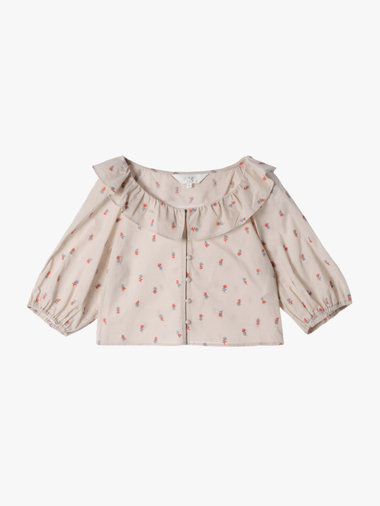 【Outlet】フラワーエンブロイダリーブラウス