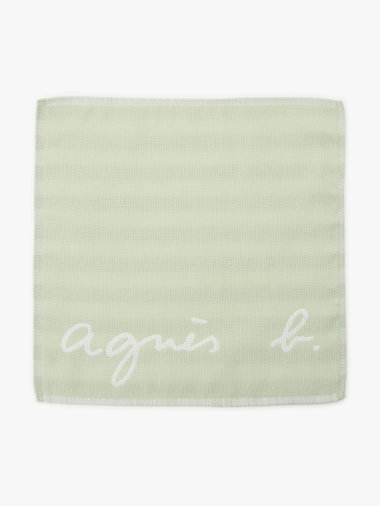 WEB限定 ロゴ ボーダー ハンカチ